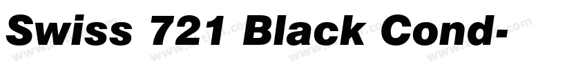Swiss 721 Black Cond字体转换